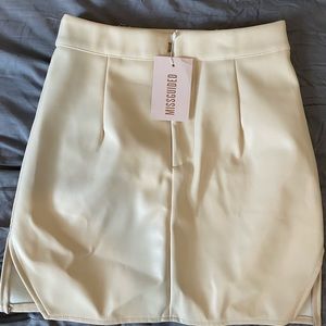 Misguided faux leather skirt with tag